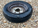 Brian James 12” Steel Trailer wheels & tyres x4 155/70 R12 5 STUD 140MM PCD, NO OFFSET spares or repairs