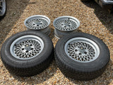 Daimler JAGUAR series 1,2,3 XJS XJ40 15” Lattice Cross Spoke alloy wheels x4 15x6.5J 5x120.65 pcd CBC2469