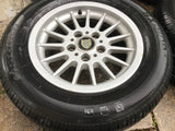 Daimler JAGUAR XJ40 BMW 15” SPOKE alloy wheels x4 15x7J 5x120pcd with tyres 225/60/15