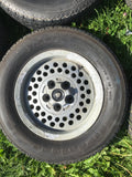 JAGUAR XJS Series 3 S3 XJ12 XJ6 Pepper Pot Wheels With Tyres X5 15” 6Jx15 H2 ET33