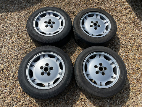 Jaguar X300 X308 XJ40 XJS 16” Dimple alloy wheels & tyres x4 8Jx16