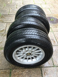 Daimler JAGUAR XJ40 BMW 15” SPOKE alloy wheels x4 15x7J 5x120pcd with tyres 225/60/15