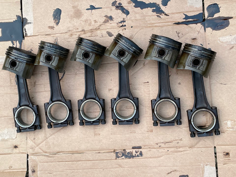 Jaguar XJS XJ40 3.6 AJ6 engine Pistons & Con Rods set of 6.