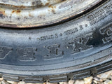 Brian James 12” Steel Trailer wheels & tyres x4 155/70 R12 5 STUD 140MM PCD, NO OFFSET spares or repairs