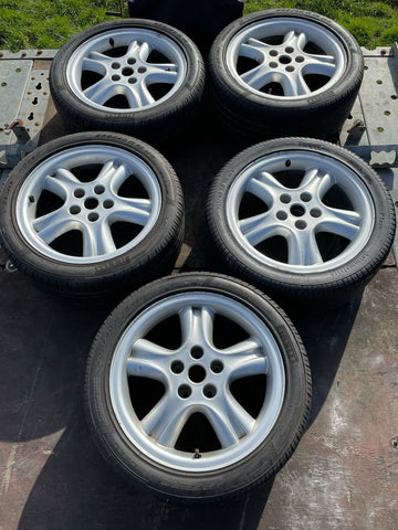 Jaguar X308 XJR XJ8 18” Penta Alloy wheels & Tyres x5