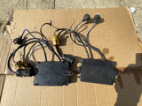 Jaguar XJ40 Quad Lamps set BRG HFB British Racing Green surrounds & BFM lamp Modules