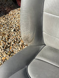 Daimler JAGUAR X300 X305 LFJ Nimbus Grey Heated electric Leather Front Seats with Walnut Picnic Tables left & right