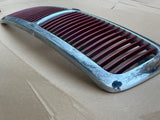 Jaguar X300 XJ6 XJ Sport grill stainless steel chrome with red vein inserts
