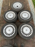 Jaguar Daimler XJ40 X300 X308 20 Spoke 16” Alloy wheels x5 & tyres