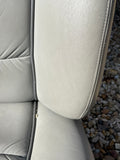 Daimler JAGUAR X300 X305 LFJ Nimbus Grey Heated electric Leather Front Seats with Walnut Picnic Tables left & right