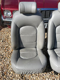 Daimler JAGUAR X300 X305 LFJ Nimbus Grey Heated electric Leather Front Seats with Walnut Picnic Tables left & right