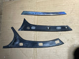 Jaguar XJ40 86-92 Left side D post Aluminium strip trim finisher 3 piece