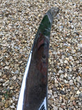 Daimler Jaguar X300 rear bumper Centre chrome stainless trim piece. Minor damage present, as photographed.