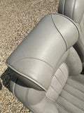Daimler JAGUAR X300 X305  AGD OATMEAL Heated electric Leather Front Seats with Walnut Picnic Tables left & right