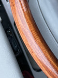 Daimler Jaguar X300 V12 6.0 Double Six 94-97 LFJ Nimbus Grey Half Wood And Leather Steering Wheel