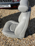 Daimler JAGUAR X300 X305 LFJ Nimbus Grey Heated electric Leather Front Seats with Walnut Picnic Tables left & right