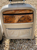 Daimler JAGUAR X300 X305  AGD OATMEAL Heated electric Leather Front Seats with Walnut Picnic Tables left & right