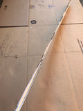 Daimler Jaguar X300 Front Centre chrome stainless trim blade piece with Jet wash holes