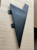 Jaguar XJ40 Left side Cheater Plate window black triangle finisher