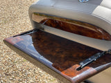 Daimler JAGUAR X300 X305  AGD OATMEAL Heated electric Leather Front Seats with Walnut Picnic Tables left & right