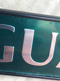 Jaguar X300 boot badge Green back with silver lettering