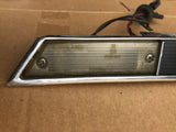 Jaguar XJS pre facelift reversing number plate lights trunk boot lid chrome plinth