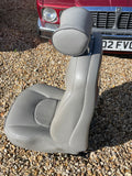 Daimler JAGUAR X300 X305 LFJ Nimbus Grey Heated electric Leather Front Seats with Walnut Picnic Tables left & right