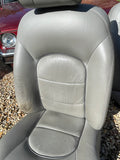 Daimler JAGUAR X300 X305 LFJ Nimbus Grey Heated electric Leather Front Seats with Walnut Picnic Tables left & right