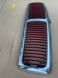 Jaguar X300 XJ6 XJ Sport grill stainless steel chrome with red vein inserts