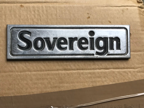 Jaguar XJ40 Sovereign Boot Lid Badge