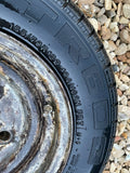 Brian James 12” Steel Trailer wheels & tyres x4 155/70 R12 5 STUD 140MM PCD, NO OFFSET spares or repairs