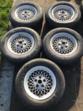 Daimler JAGUAR series 1,2,3 XJS XJ40 15” Lattice Cross Spoke alloy wheels x5 15x6.5J 5x120.65 pcd CBC2469