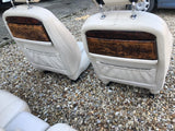 Daimler JAGUAR X300 NDR Cream Leather Front & Rear Seats Walnut Picnic Tables