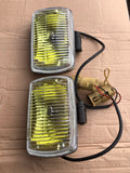 Jaguar XJ40 XJS Genuine Yellow Front Fog lamps driving lights Hella