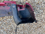 Jaguar XJ40 93-94 lower front Valance Spoiler Splitter Defuser complete CFA Flamenco Red