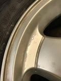 Jaguar XJS X300 X308 XJ40 16” 5 Spoke Alloy wheel x1 with tyre 7Jx16  CCC4943