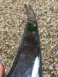 Daimler Jaguar X300 rear bumper Centre chrome stainless trim piece. Minor damage present, as photographed.