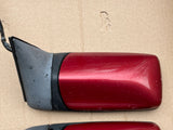 Daimler Jaguar XJ40 Door Wing Mirrors x2 set with Flamenco Red CFH Covers 93-94 Models