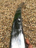 Daimler Jaguar X300 rear bumper Centre chrome stainless trim piece. Minor damage present, as photographed.