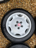 Jaguar X300 X308 XJ40 16” Dimple alloy wheels and tyres x4 8Jx16