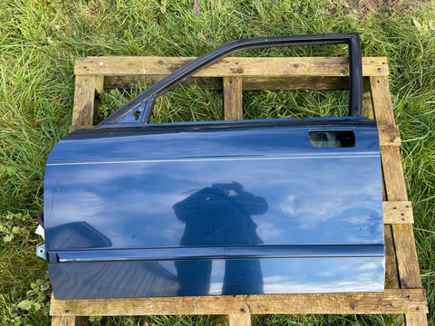 Jaguar X300 stripped Door shell NSF left Front  94-97 X300, SWB.  Sapphire Blue/ JGE