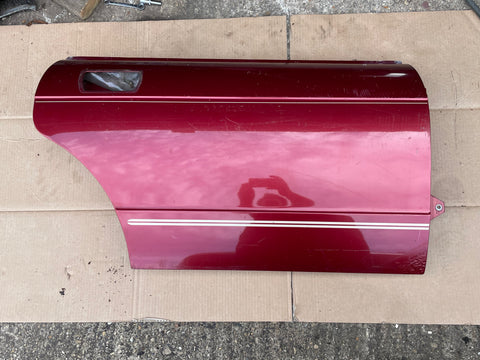 Jaguar XJ40 Right Rear OSR Door Stripped Shell 1994 Flamenco Red CFH
