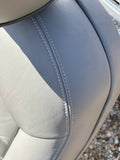 Daimler JAGUAR X300 X305 LFJ Nimbus Grey Heated electric Leather Front Seats with Walnut Picnic Tables left & right