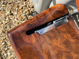 Daimler JAGUAR X300 X305 LFJ Nimbus Grey Heated electric Leather Front Seats with Walnut Picnic Tables left & right