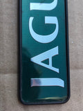 Jaguar X300 boot badge Green back with silver lettering