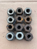 Daimler Jaguar XJS X300 X308 XK8 XJ40 short steel open ended Wheel Nuts set x12