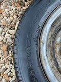 Brian James 12” Steel Trailer wheels & tyres x4 155/70 R12 5 STUD 140MM PCD, NO OFFSET spares or repairs