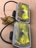Jaguar XJ40 XJS Genuine Yellow Front Fog lamps driving lights Hella
