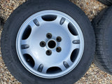 Jaguar X300 X308 XJ40 XJS 16” Dimple alloy wheels & tyres x4 8Jx16