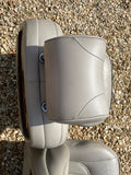 Daimler JAGUAR X300 X305  AGD OATMEAL Heated electric Leather Front Seats with Walnut Picnic Tables left & right